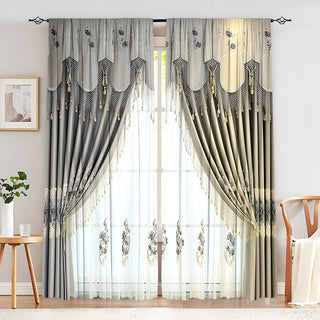 Creative European Flower Character Curtains