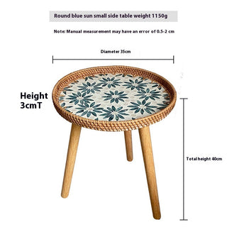Hand Woven Sofa Side Table