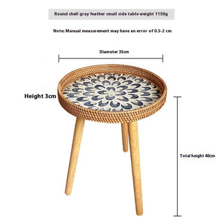 Hand Woven Sofa Side Table