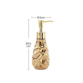 Golden Ceramic Bathroom Toilet Set