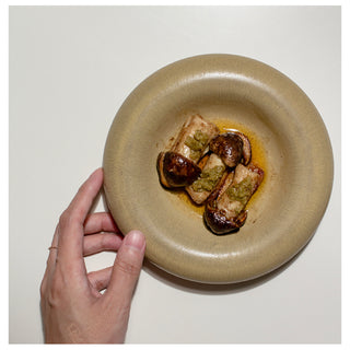 Nordic Kiln Baked Thick Bread Plate Deep Plates