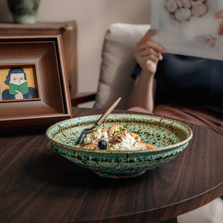 Deep Plates Bamboo Hat Meal Bowl
