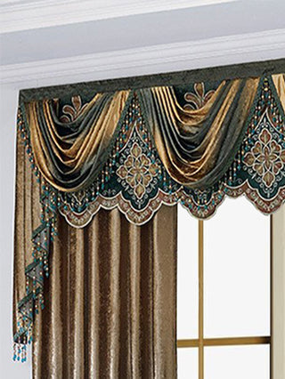 Luxurious Floral European Villa Curtains