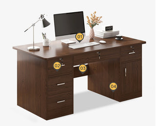 Classic Oak Wood Office Desk