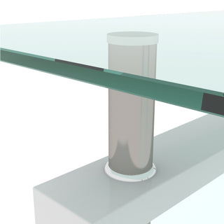 Modern Minimalist Coffee Table (White)