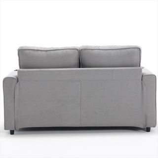 3-in-1 Upholstered Futon Sofa Convertible Sofa Bed,Foldable Tufted Loveseat With Pull Out Sleeper Couch Bed
