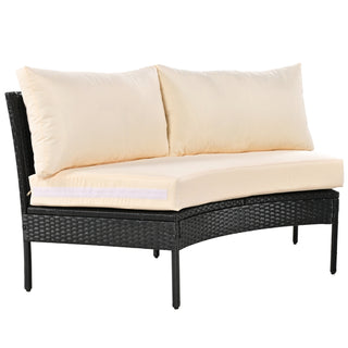 U Style 3 Piece Curved Patio Set