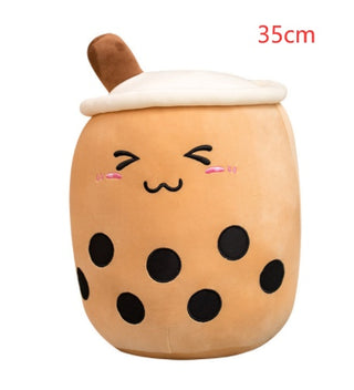 Plush Strawberry Milk Tea Cushion