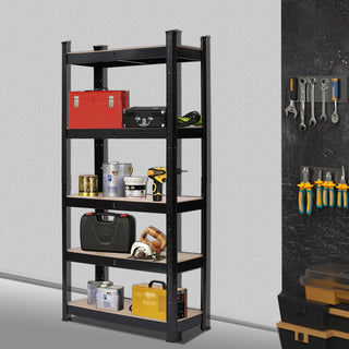 Five-tier Shelves Black Sprayed