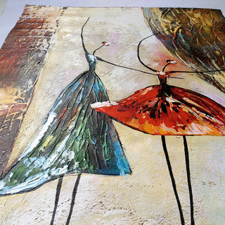 Ballet Girl Art Deco Painting Canvas Core