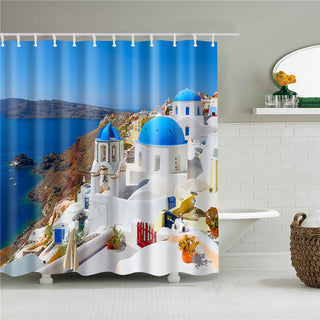 Garden Flowers Scenery Shower Curtains