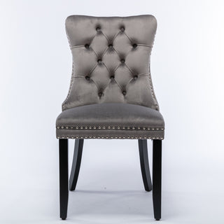 Nikki Modern Tufted Velvet Dining Chair