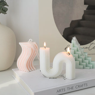 Small Families Use Soy Geometric Candles