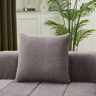 Chenille Sectional Sofa With 2 Pillows,Symmetrical Modular Sofa Sectional For Bedroom, Living Room, Office For Leisure Or Nap, Reading Room, And Lobby