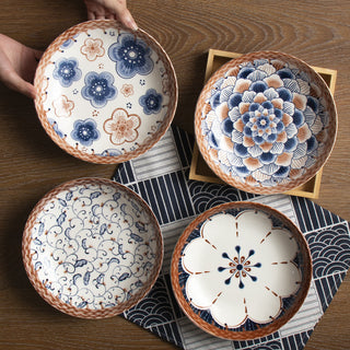 Ceramic Color Disc Dish Deep Plates