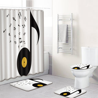 Bathroom Carpet Shower Curtain