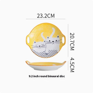 Cartoon And Plates Creative Rice Soup Bowls
