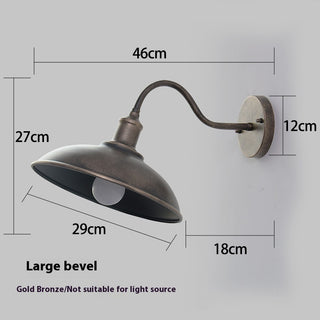 Outdoor Waterproof Wall Lamp Retro Iron Art Lamps