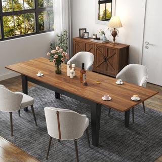 Dining Table,106.3 In Large Extendable Kitchen Table