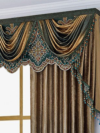 Luxurious Floral European Villa Curtains