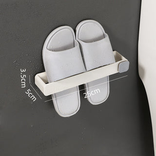 Perforation-Free Wall Hanging Slippers Rack