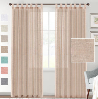 Linen Yarn Transparent Window Curtain