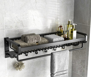 Wall-Mounted No-Punch Bathroom Toilet Rack