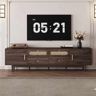 76 TV Stand With Drawers For Living Room Bedroom, Modern Chic Entertainment Center For TVs Up To 85 Inches, Entertainment Center With Storage