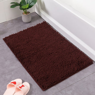 Chenille Solid Color Bathroom Non-slip Mat