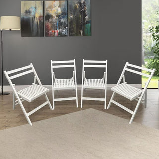 Special Event Wood Folding Chairs (Set of 4)