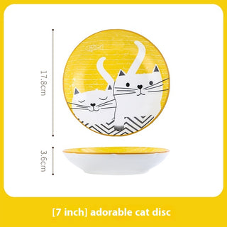 Cartoon And Plates Creative Rice Soup Bowls