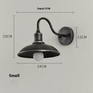 Outdoor Waterproof Wall Lamp Retro Iron Art Lamps