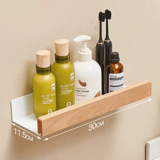 Solid Wood Bathroom Shelves