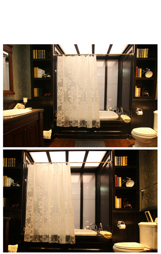 Cloth Style Semi-Permeable Bathroom Shower Curtain