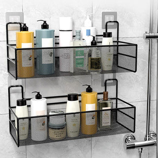 Wall-Mounted Bathroom Shelf Drill Shower
