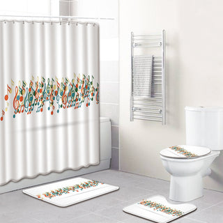 Bathroom Carpet Shower Curtain