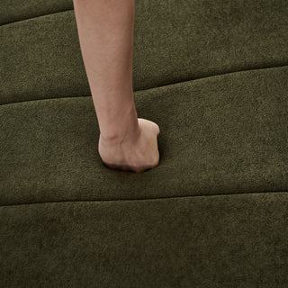 Chenille Curved Sectional Sofa With 4 Pillows,Curved Symmetrical Modular Semi Circular Sofa Sectional For Bedroom, Living Room, Office For Leisure Or Nap, Reading Room, And Lobby