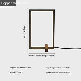 Box Copper Lamps Simple Bedroom
