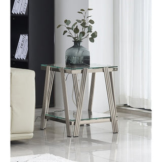 Stainless Steel End Table