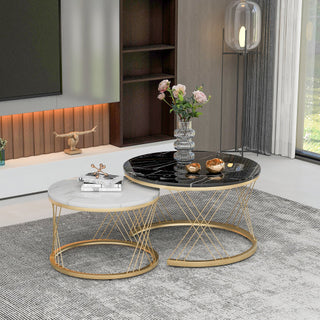 Fiberboard Marble Coffee Table