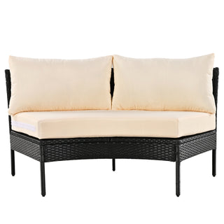 U Style 3 Piece Curved Patio Set