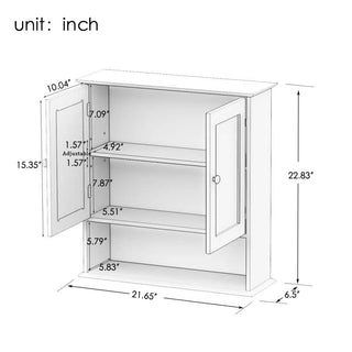 Double Mirror Bathroom Wall Cabinet