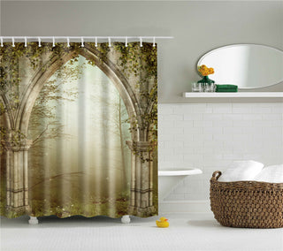 Garden Flowers Scenery Shower Curtains