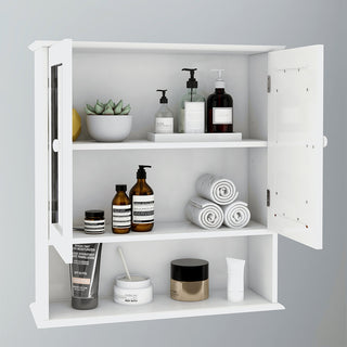 Double Mirror Bathroom Wall Cabinet
