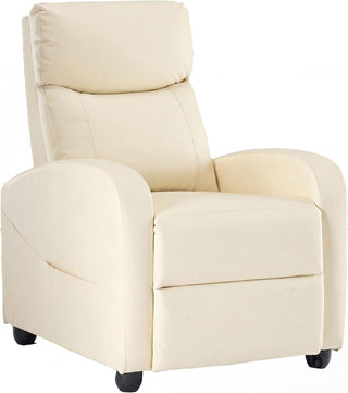 Single Sofa Recliner, Adjustable Seat, With Lumbar Support Design