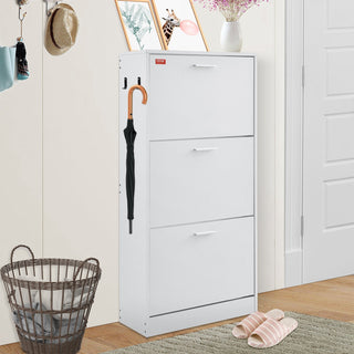 VEVOR 3-Drawer Flip Shoe Cabinet