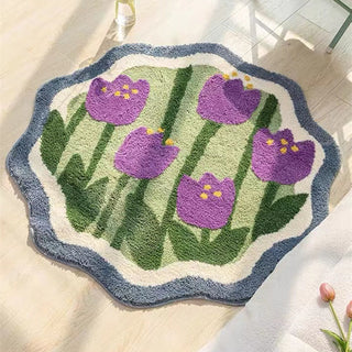 Isla Plush Flower Rug