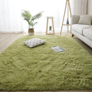 Silk Hair Tie-dyed Carpet Hair Plush Living Room Bedroom And Household