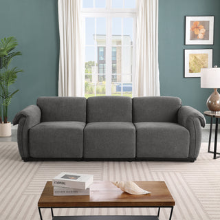 93 Length , Fashionable Modular Sofa, Iron Frame,chenille Sofa,GREY, Suitable For Living Room, Bedroom