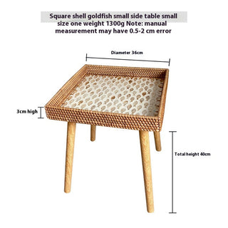 Hand Woven Sofa Side Table